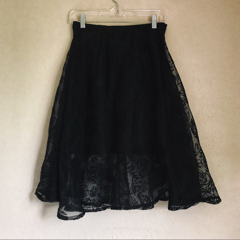 Lucca Couture Midi Skirt 🌑